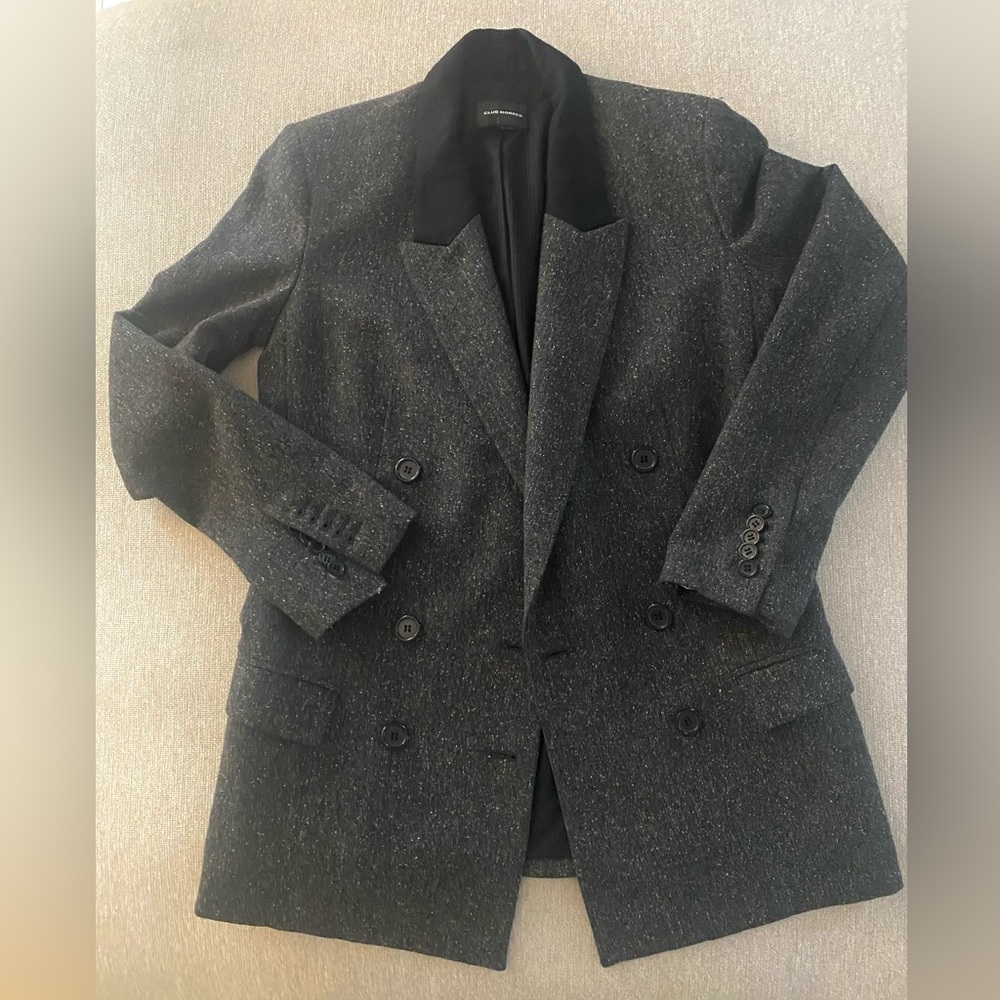 Club Monaco Double Breasted Wool Blazer